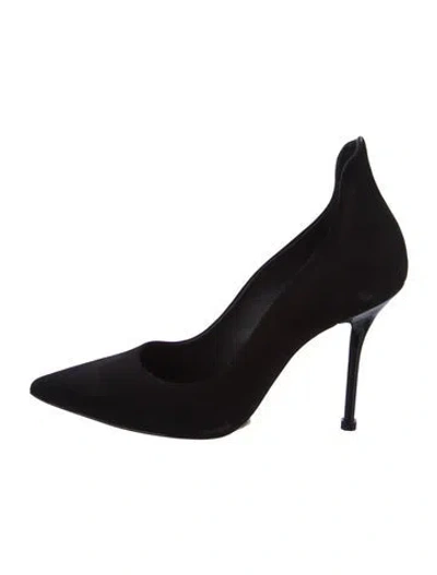 Pre-owned Schutz Suede Pumps In Black