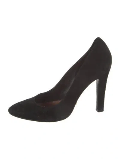 Pre-owned Schutz Suede Pumps In Black