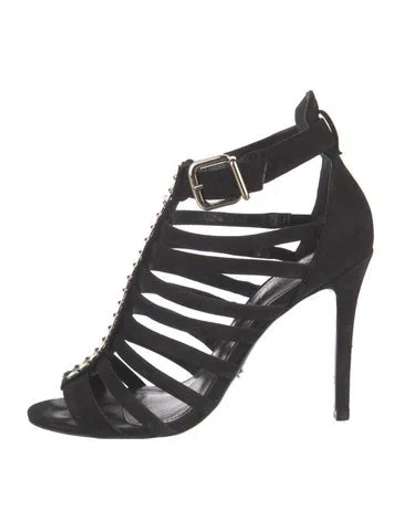 Pre-owned Schutz Suede Pumps In Black