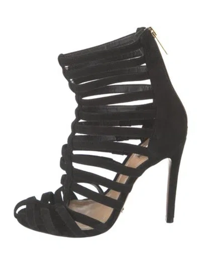 Pre-owned Schutz Suede Pumps In Black
