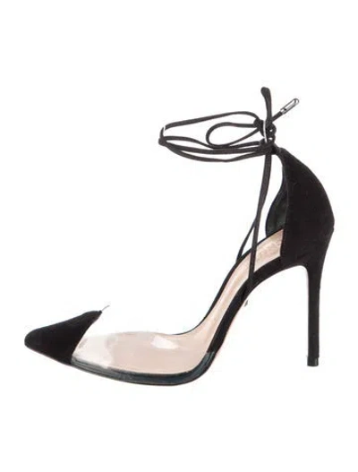 Pre-owned Schutz Suede Pumps In Black
