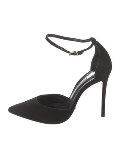 Pre-owned Schutz Suede Pumps In Black