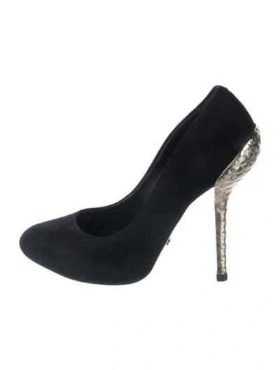 Pre-owned Schutz Suede Pumps In Blue