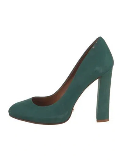 Pre-owned Schutz Suede Pumps In Green