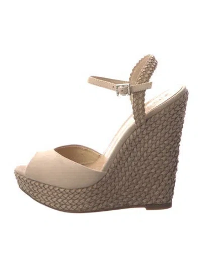Pre-owned Schutz Suede Pumps In Neutral