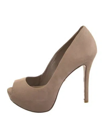 Pre-owned Schutz Suede Pumps In Neutrals