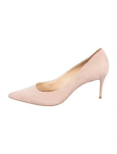 Pre-owned Schutz Suede Pumps In Neutrals