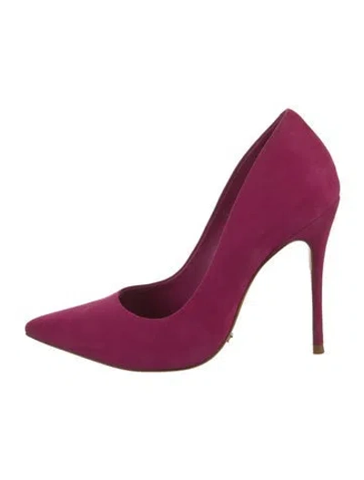 Pre-owned Schutz Suede Pumps In Purple