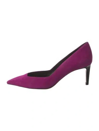 Pre-owned Schutz Suede Pumps In Purple