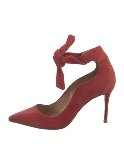 Pre-owned Schutz Suede Pumps In Red