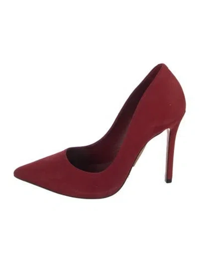 Pre-owned Schutz Suede Pumps In Red