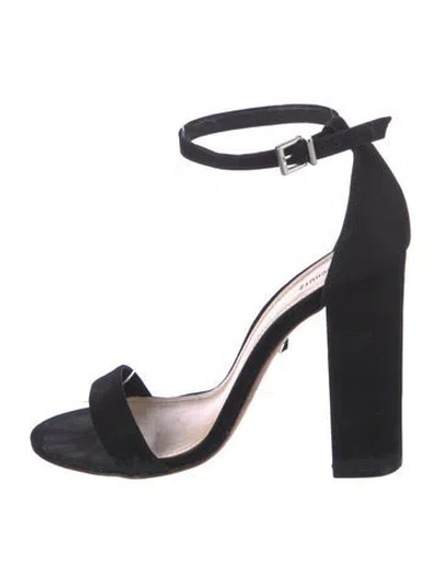 Pre-owned Schutz Suede Sandals In Black