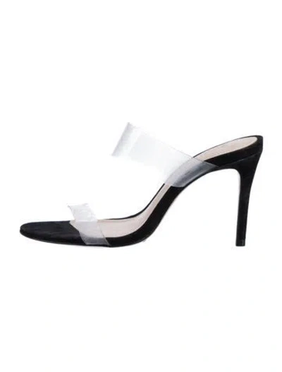 Pre-owned Schutz Suede Sandals In Black