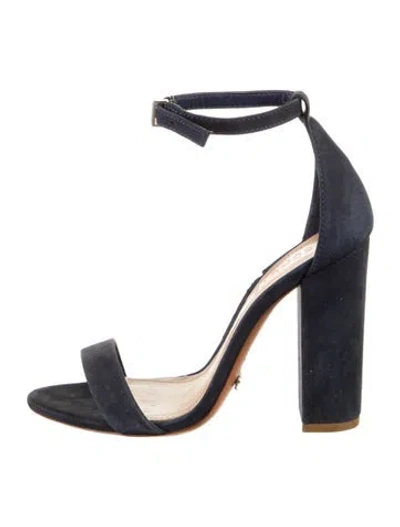 Pre-owned Schutz Suede Sandals In Blue