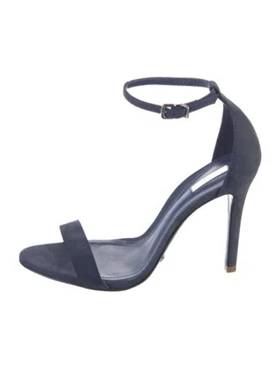 Pre-owned Schutz Suede Sandals In Blue