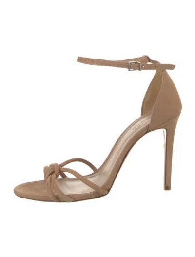 Pre-owned Schutz Suede Sandals In Neutral