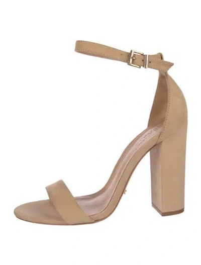 Pre-owned Schutz Suede Sandals In Neutral