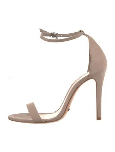 Pre-owned Schutz Suede Sandals In Neutrals