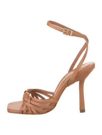 Pre-owned Schutz Suede Sandals In Neutrals
