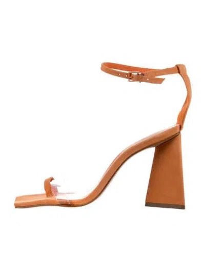 Pre-owned Schutz Suede Sandals In Neutrals