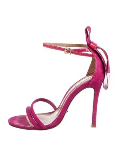 Pre-owned Schutz Suede Sandals In Pink