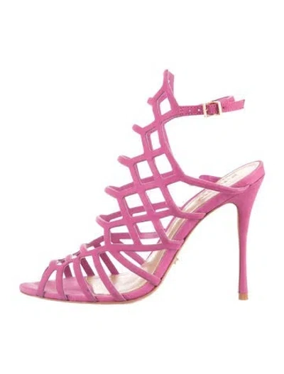Pre-owned Schutz Suede Sandals In Pink