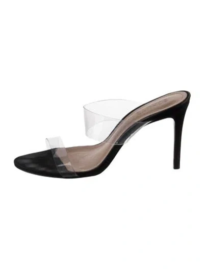 Pre-owned Schutz Suede Sandals In Transparent
