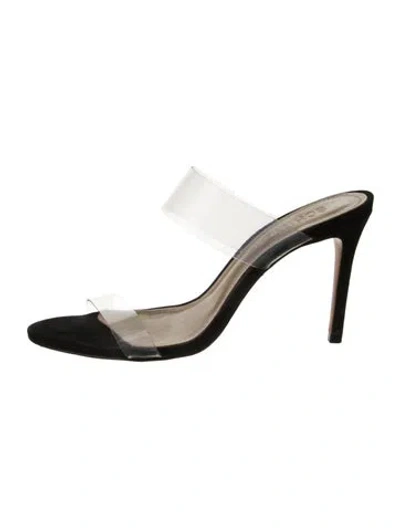 Pre-owned Schutz Suede Slides In Multi