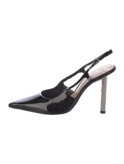 Pre-owned Schutz Suede Slingback Pumps In Black