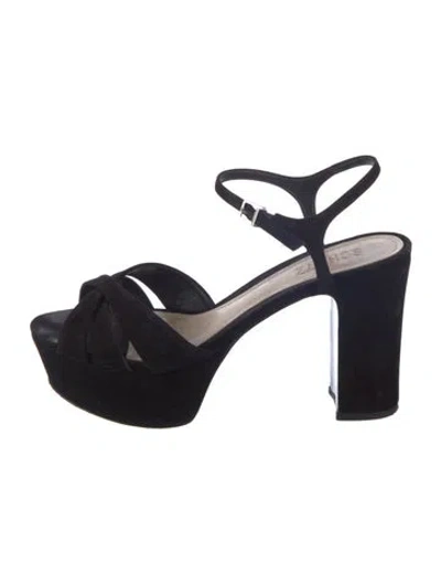 Pre-owned Schutz Suede Slingback Pumps In Multi