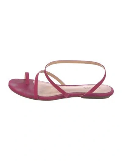 Pre-owned Schutz Suede Slingback Sandals In Purple