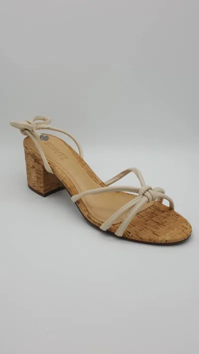 Schutz Suzy Sandals In Brown In White