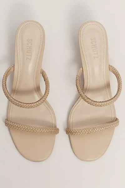 SCHUTZ TALIA WOVEN KITTEN HEELS
