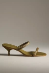 Schutz Talia Woven Kitten Heels In Green