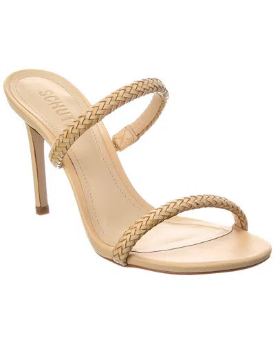 Schutz Taliah Woven High Stiletto Sandal In Neutral