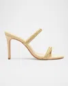 Schutz Taliah Woven Strap Slide Sandal In Natural Nibs