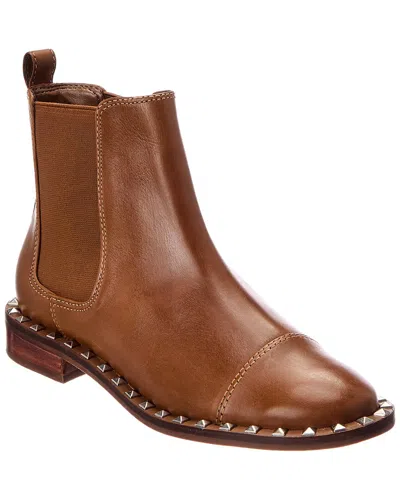Schutz Tanner Leather Bootie In Brown
