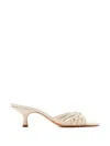 Schutz Tara Interlaced Slide Sandal In Neutral