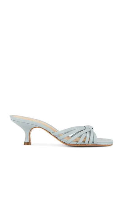 Schutz Tara Mid Mule In Blue