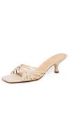 Schutz Tara Interlaced Slide Sandal In Neutral