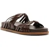 Schutz Tara Sporty Braided Sandal In Brown