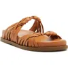 Schutz Tara Sporty Braided Sandal In Brown