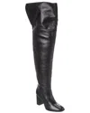 Schutz Terrance Block Leather Over-the-knee Boot In Black