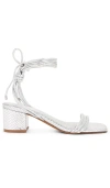 Schutz Thea Block Sandal In 银色