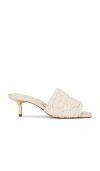 Schutz Tiana Mid Sandal In Beige