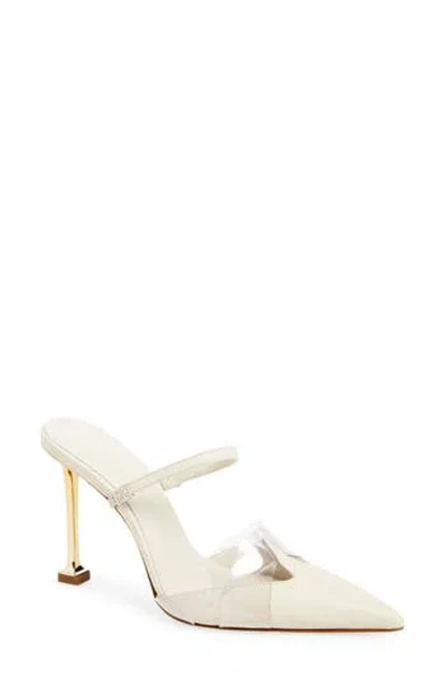 Schutz Tory Vinyl & Leather Mule Pump