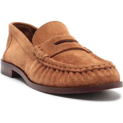 Schutz Tyche Penny Loafer In Brown