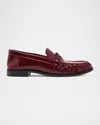 Schutz Tyche Shiny Leather Penny Loafers