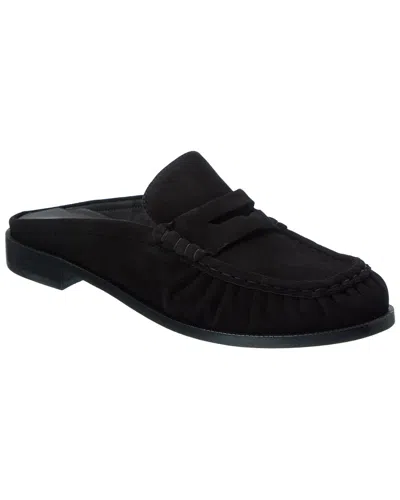 Schutz Tyche Suede Mule In Black