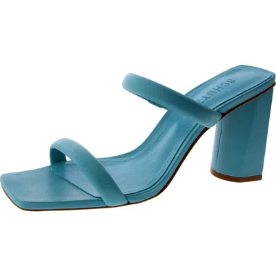 Schutz Ully Womens Leather Slip-on Slide Sandals